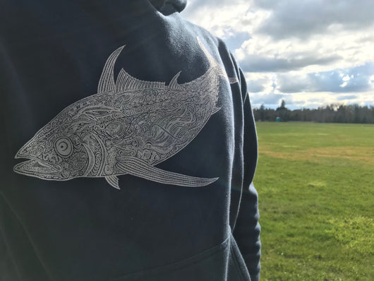 Heavyweight Albacore Hoodie - Slate Blue