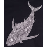 Mens Albacore Tee - Black Front print