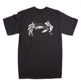 Mens Crab Tee Back Print- Black