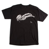 Mens Jelly Tee Front Print- Black