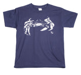 Youth Crab Tee Shirt - Navy