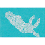 Ladies Sea Otter V Neck - Tahitian Blue