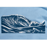 Sale! Mens Wave Tee - Blue