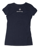 Ladies V Neck Crab - Midnight Navy