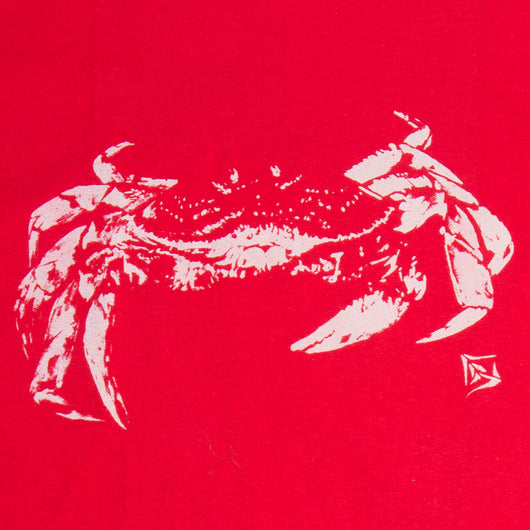 Youth Crab Long Sleeve Tee Shirt - Red