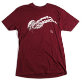 Unisex Jelly Tee Front Print- maroon