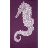 Ladies Seahorse V Neck - Plum