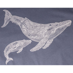 Sale! Mens Humpback and Calf Tee - Steel Blue