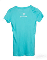 Ladies Sea Otter V Neck - Tahitian Blue