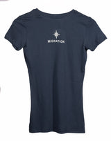 Sale Ladies V Neck Shark - Indigo