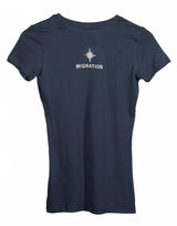 Ladies Sea Otter V Neck - Indigo